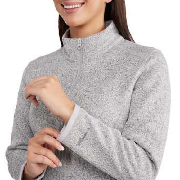 NEW Stormpack Sunice Bonded Full Zip Fleece Jacket | Grey - Picture 5 of 8